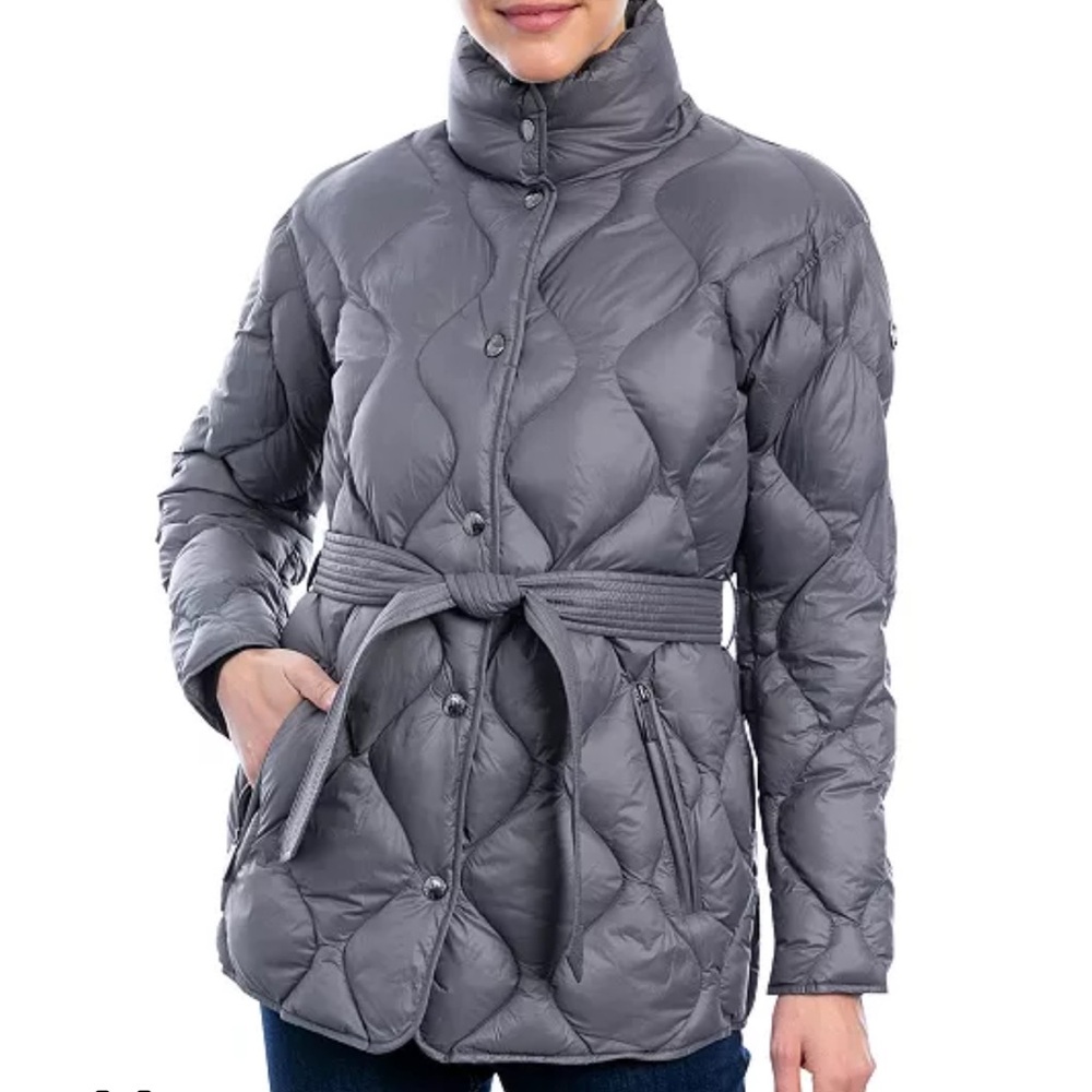 MICHAEL Michael Kors Belted Quilted Packable Coat